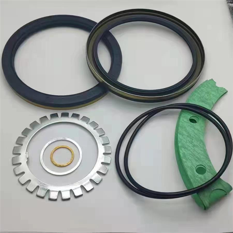 145*175*13 145*175*14 Rear Wheel Hub Oil Seal Kit / Oring / 7 Sets pikeun Mercedes Benz Truk Truk Segel Minyak