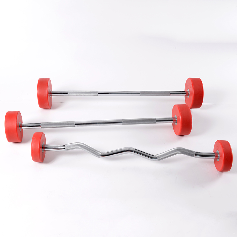Gym Weightlifting Urethane Encased Fix Barbell