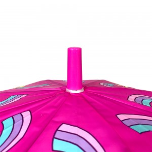 Ovida Cheap PVC automatyske bern Clear seide print unicorn Paraplu Paraguas Parapluie Sombrillas foar bern
