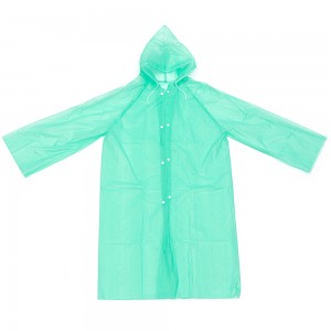 Ovida 2021 անձրևի վերարկու անջրանցիկ Եվա Ռեյնը հագնում է նորաձև մանկական անձրևանոց թափանցիկ պոնչո