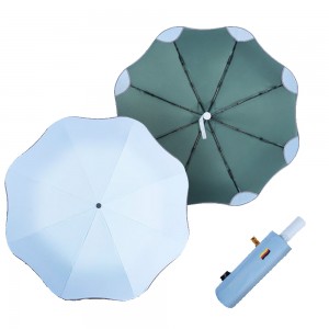 OVIDA 3 folding automatyske paraplu nij ûntwerp kleur coating paraplu