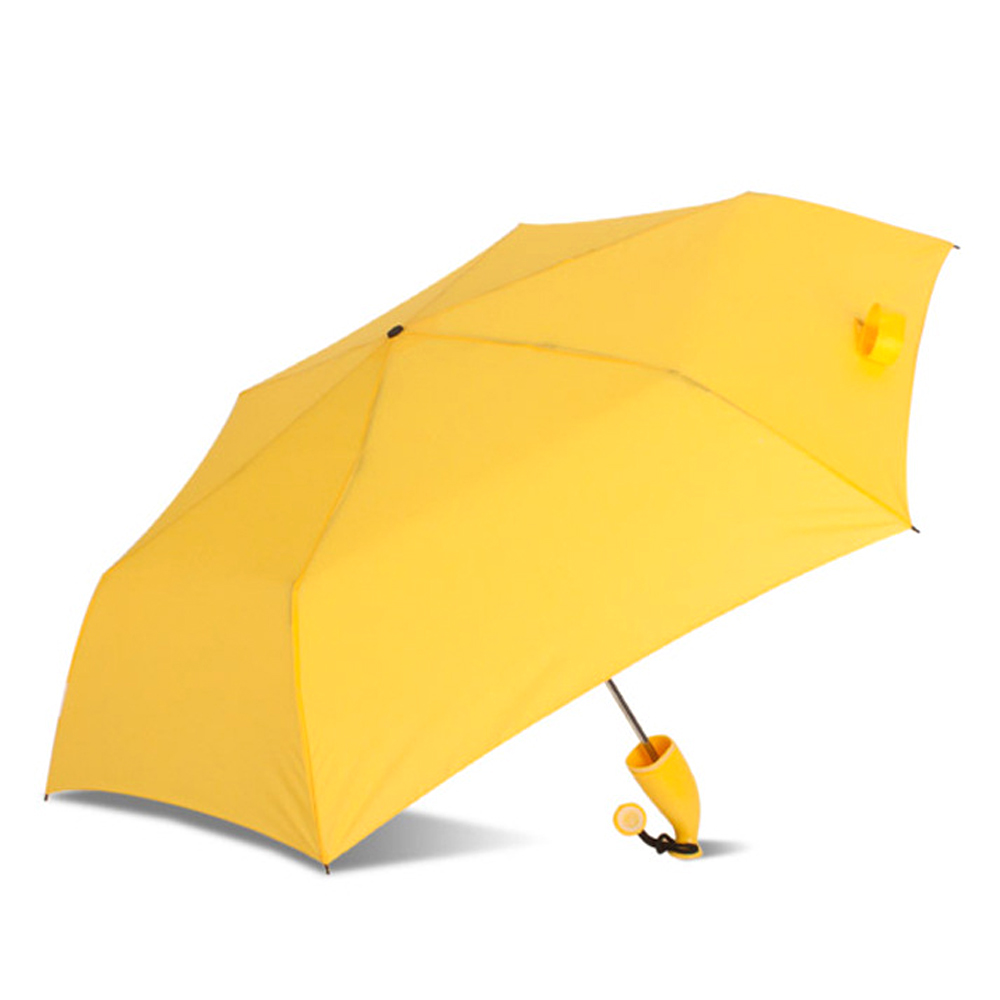 OVIDA 3 pieghevole facile e sicuro ombrello manuale aperto speciale adorabile ombrello a banana