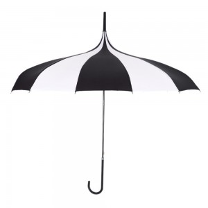 Ovida 22″*16K hân iepen 8 kleuren pagoadefoarmige paraplu parasol rjochte paraplupagoade