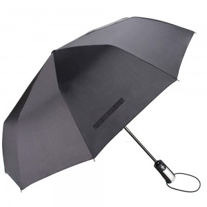 Ovida Full Automatic Umbrella Ανδρική ρετρό Ξύλινη λαβή Τριπλό Δέκα Κόκκαλο Επαγγελματική Ομπρέλα Αυξάνει την αντίσταση στον αέρα