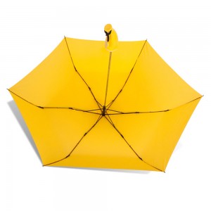 OVIDA 3 opvouwbare gemakkelijk en veilig te openen handmatige paraplu speciale mooie bananenparaplu