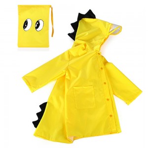 เสื้อกันฝนเด็ก Ovida PVC ไดโนเสาร์ เสื้อกันฝนสำหรับเด็ก เสื้อกันฝนแฟชั่นกลางแจ้ง