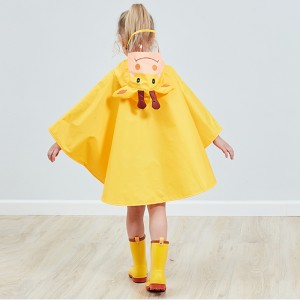 Ovida PVC capa de chuva bonito animal 3D infantil capa de chuva para crianças moda ao ar livre capa de chuva