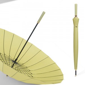 Ovida Japanse Lange Steel Paraplu Anti-Storm Groot Formaat Dual-Use 24 Bone Automatische Paraplu Met Rechte schacht