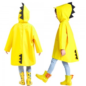 Ovida PVC yağış paltarı dinozavr uşaq yağışlığı uşaqlar üçün açıq moda yağış paltarı