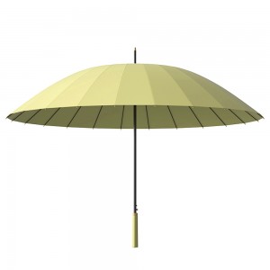 Ovida Japanese Handle Long Umbrella Anti-Ribut Saiz Besar Dwi Guna 24 Tulang Payung Automatik dengan Batang Lurus