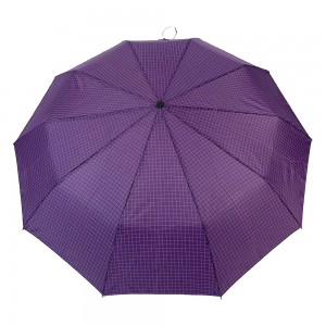 Ovida Hot Sale High Quality Umbrella Windproof 3 Fold UV Block Souvenir Sun Purple Umbrella Custom Logo Print Sunny Rain Umbrella