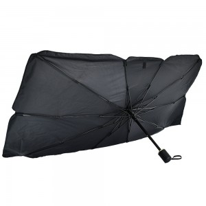 OVIDA spesiell sammenleggbar paraply høyreflekterende holder solen borte bilparaply