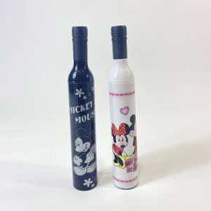 Wine Bottle Folding Umbrella With Custom Logo For Gift Promotion