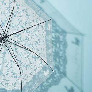 Automaattisesti avautuva suora kupla, läpinäkyvä, kupumainen muovinen sateenvarjo