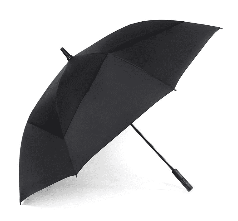 Icona de moda, elegante paraugas de golf único a proba de tormentas de 2 capas (1)