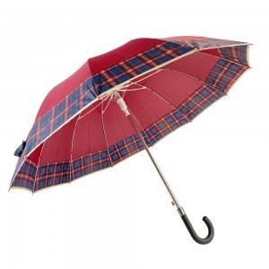 25-Zoll-Regenschirm mit 8 Rippen, besonders winddicht, Fiberglas-Rippen, Pongee-Stoff
