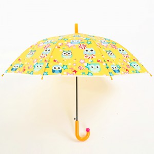 Ovida Sinis Factory Automatic Open Custom Print Safety Kids Umbrella With High Quality For Children