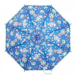 Ovida 19 Inch Colorful Semi Transparent POE Kids Umbrella with Custom Logo