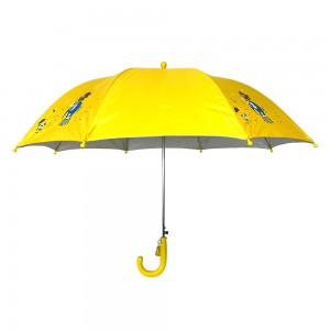 Ombrello per bambini Ovida da 19 pollici con tessuto Pongee con ombrello per bambini con protezione UV estiva argento
