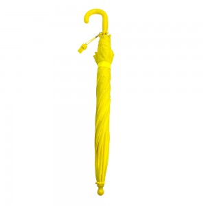 Ovida aumatic 스트레이트 아이 우산 Polypongee 패브릭 유리 섬유 러너 노란색 귀여운 아이 우산