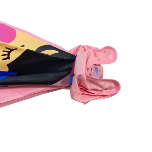 Ovida 3D Kids Umbrella Auto Open Princess Design Fabraic poileistir Umbrella Láidir Le Feadóg