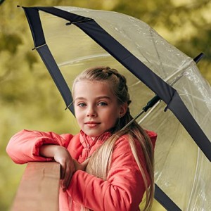 Ovida Magic Transparent Sublimation Plastic Handle Promotion Waterproof Child Poe Umbrella for Sale