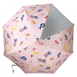 Ovida оптом индивидуальный водонепроницаемый детский детский зонт с милым мультяшным розовым цветом