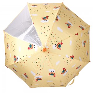 Ovida PVC ombrellë transparente për fëmijë me printim të plotë të çadrave për fëmijë me dizajn vizatimor