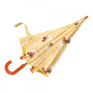 Ovida PVC permatomas vaikiškas skėtis su pilno spausdinimo animacinio dizaino vaikų skėčiais