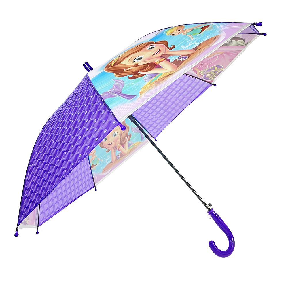 Ovida Lovely Princess Carton Design Colorful Umbrella For Kids Custom Made High Quality Umbrellas For Kids