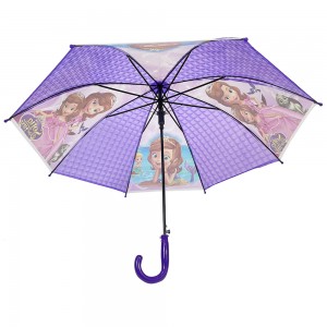 Ovida Lovely Princess Carton Design Colorful Umbrella For Kids Custom Made High Quality Umbrellas For Kids