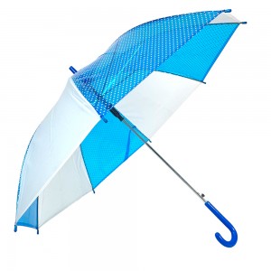 Зонт Ovida 19-дюймовый автоматический открытый простой дизайн POE / ПВХ цветная печать на заказ прозрачный зонт с пластиковой ручкой