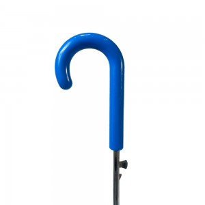 Ovida ထီး 19 လက်မ အော်တိုဖွင့် ရိုးရှင်းသော ဒီဇိုင်း POE/PVC အရောင် စိတ်ကြိုက် ပလပ်စတစ် လက်ကိုင်ပါသော ဖောက်ထွင်းမြင်ရသော ထီး
