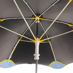 Ovida Kulatý roh Nový design Bezpečí pro malé děti Snadno otevřený dětský deštník s černou potahovanou látkou Rovný deštník pro děti Dárek