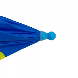 Ovida Round Corner Nouveau Design Little Kids Safety Parapluie facile à ouvrir pour enfants avec parapluie droit en tissu enduit noir pour cadeau pour enfants