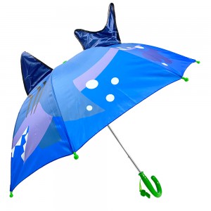 Ovida 3D Shake Animal Umbrella With High Quality Lovely Design Safe Manual Open And Close For Kids