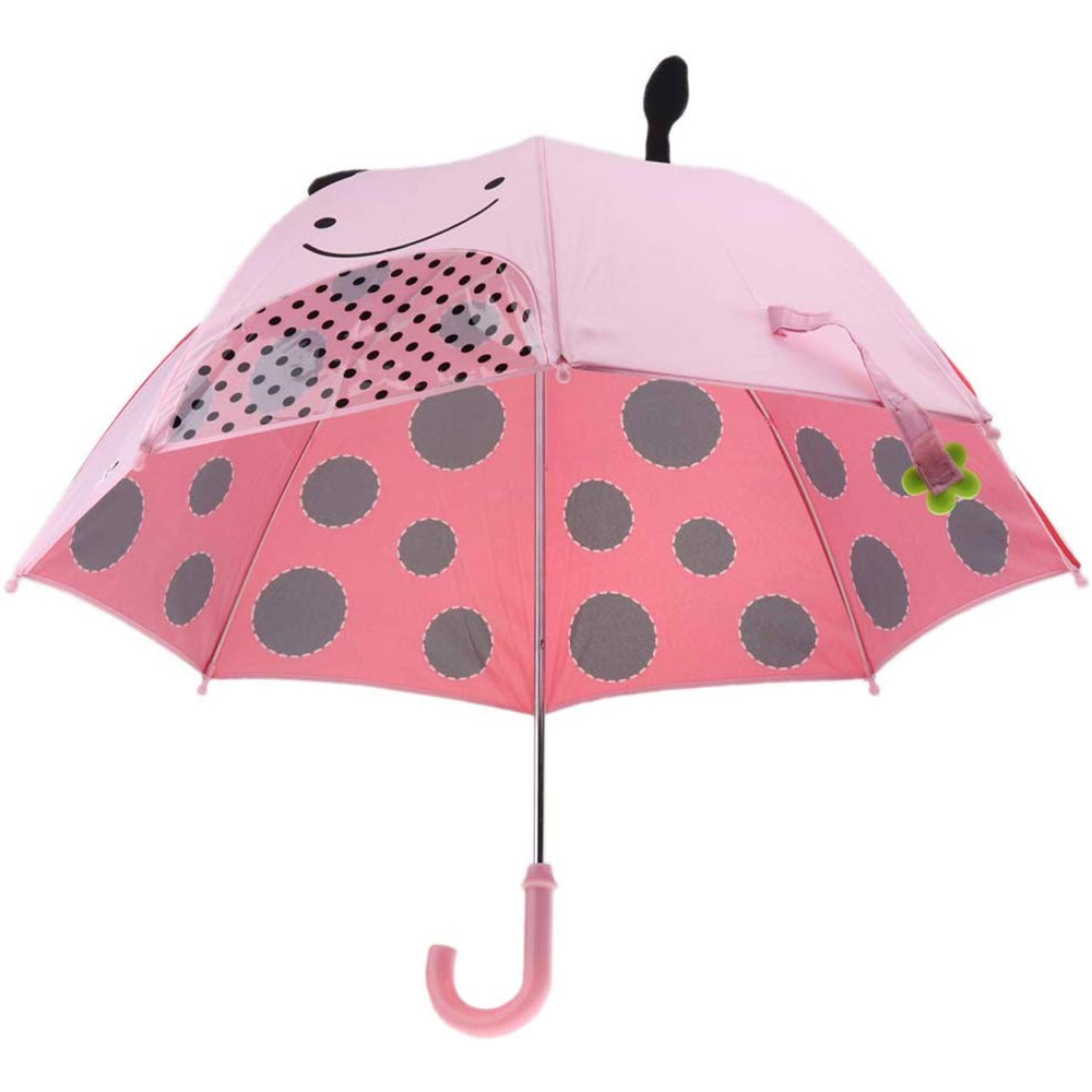 Ovida guarda-chuva transparente infantil personalizado para crianças com pulseira de flor digital para guarda-chuva de sorriso de corpo inteiro