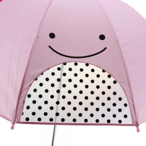 Ovida Παιδική καθαρή ομπρέλα για παιδιά με λουρί λουλουδιών ψηφιακού στάμπα για ομπρέλα χαμόγελου ολόκληρου σώματος