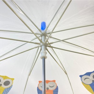 Овида детски рачен безбеден отворен ПВЦ чадор помина тестирање EN71 со симпатичен животински дизајн, евтин прекрасен подарок