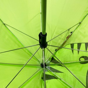 Ovida adorável guarda-chuva padrão de vaca com tecido de poliéster com reforços de plástico de segurança guarda-chuva bonito para crianças com um par de orelhas 3D
