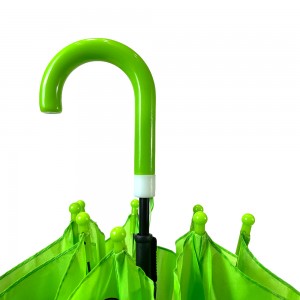 OVIDA 3D მწვანე დინოზავრის საბავშვო ქოლგა სპეციალური ლითონის ჩარჩო ბავშვთა ქოლგა
