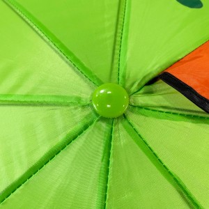 OVIDA 3D Green Dinosaur Vana Amburera Yakakosha Metal Frame Vana Umbrella