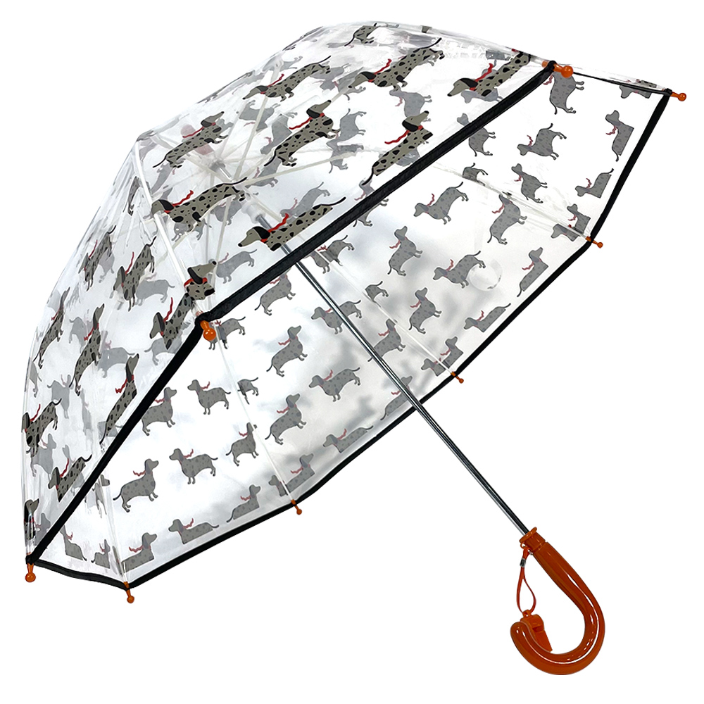 Ovida POE გამჭვირვალე ძაღლის დიზაინის ქოლგა მორგებული ლოგოთი სარეკლამო საჩუქრის ქოლგები ბავშვთა დღისთვის