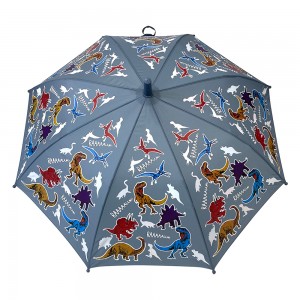 Ovida Grey Animal Umbrella UV aizsardzības bērnu lietussargs ar pielāgotu logotipu un dizaina skaidru lietussargu