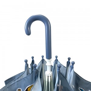 Ovida grijze dierenparaplu uv-bescherming kinderparaplu met op maat gemaakt logo en duidelijke ontwerpparaplu