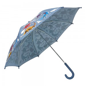 Ovida Grey Animal Paraply Uv Protection barnparaply med anpassad logotyp och designat klart paraply