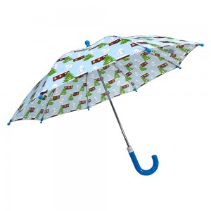 Dječji kišobran Ovida 19 inča, siguran ručni otvoreni kišobran za djecu od 6 do 12 godina, prilagođeni kišobran