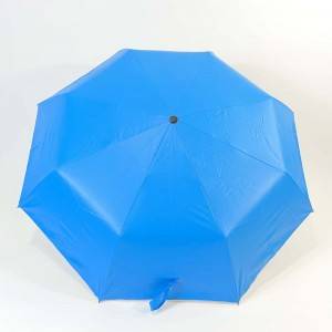 21 pouces 8 nervures revêtement de couleur ouvert manuel conception personnalisée parapluie 3 plis