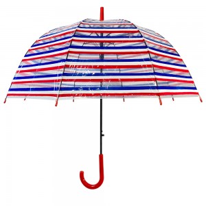 Paraguas POE colorido de moda OVIDA, paraguas recto, paraguas transparente de plástico