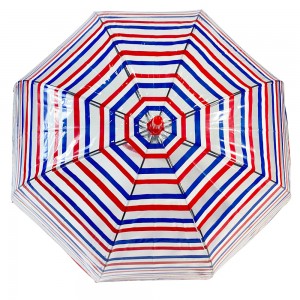 Ovida 영국 레이디 패션 투명 새 모양 우산 사용자 지정 로고 인쇄 돔 우산